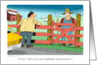 Adult Sexy Farm Related Birthday for Her card