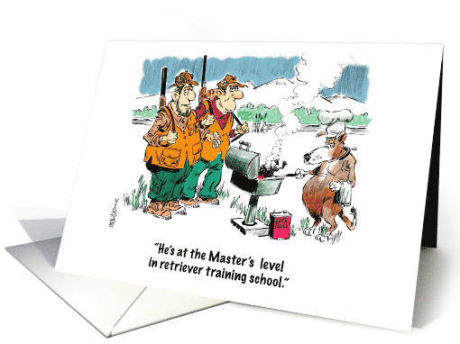 A well-seasoned cartoon invitation to a cook-out cartoon card