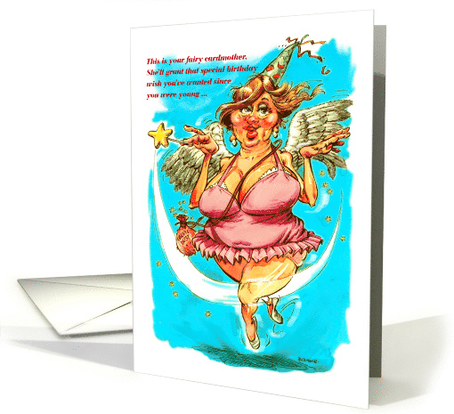 Comic birthday wish from the Fairy Cardmother card (1183950)