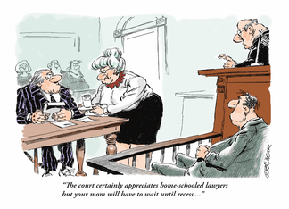 Humorous lawyer...