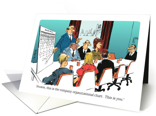 Fun welcome aboard to a new company member and chart card (1192554)
