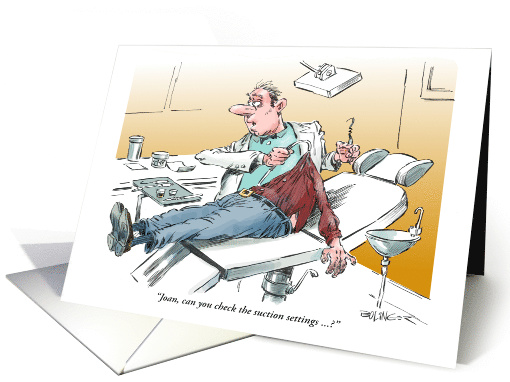 Funny Rinse & Spit Happy Birthday to Your Dentist card (1193130)