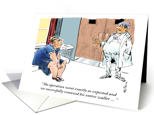 Amusing surgical get well card (1204808)