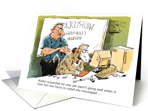Happy System Administrator Day cartoon card (1210496)