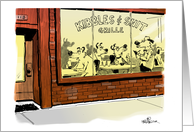 Funny casual dining invitation - join the group card