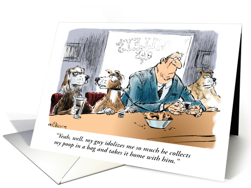 Funny welcome home from doggie to owner card (1214464)