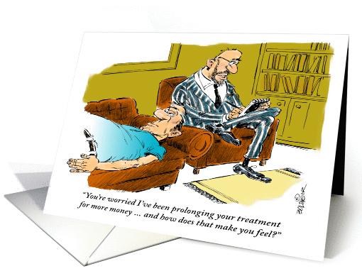 Sincere wish for mental illness feel better - cartoon card (1221132)