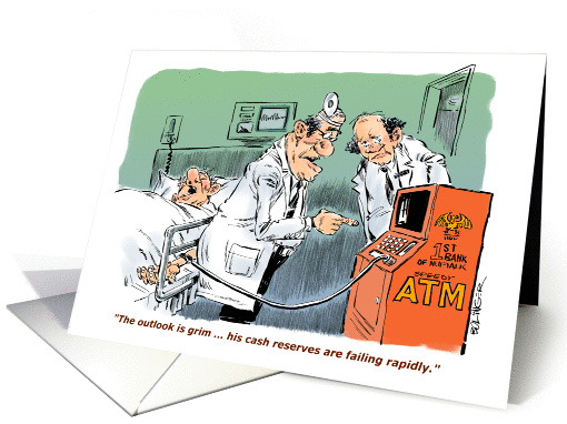 Amusing surgical best of luck card (1221438)