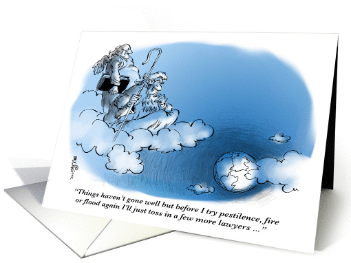 Funny blank lawyer-related joke card (1221750)
