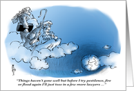 Funny lawyer retirement congrats - decree from heaven card