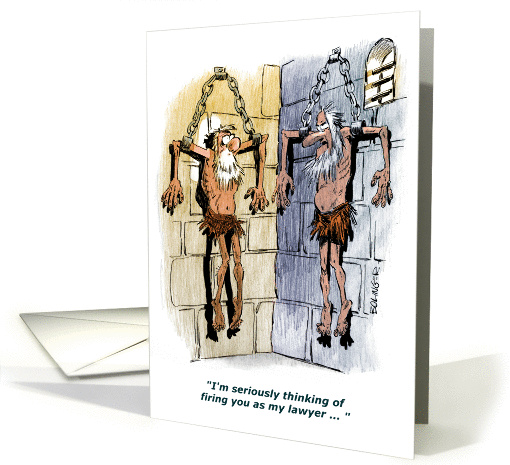 Amusing lawyer retirement congrats - dungeon humor card (1223904)