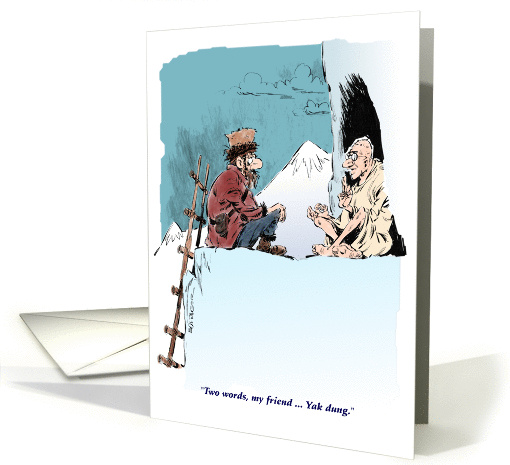 Amusing Himalayan Guru business apology to customers card (1230824)