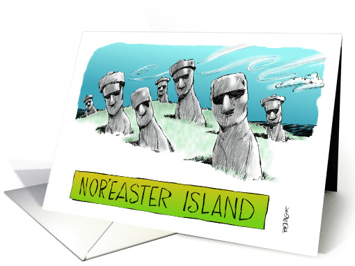 Humorous cruise bon voyage salutation cartoon card (1254504)