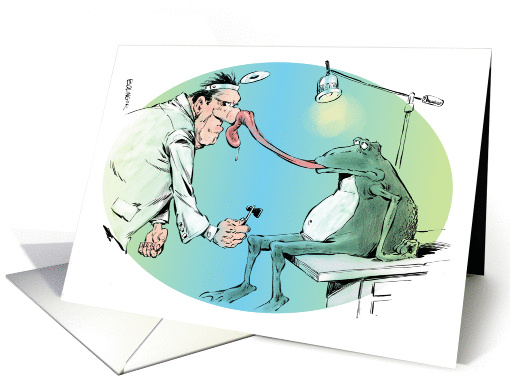 Amusing happy birthday to him cartoon card (1282126)