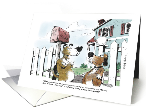 Funny Mail Carrier Thank-you (Holiday on Feb. 4th) Cartoon card