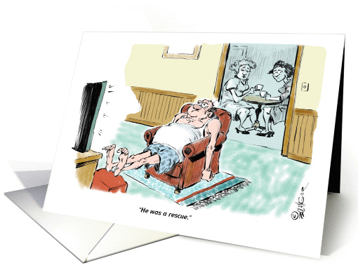 Funny blank all occasion couples relationship cartoon card (1330258)