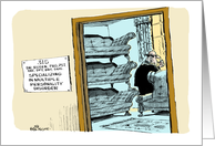 Humorous feel better mental health cartoon card
