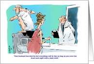 Humorous Influenza Feel Better wish cartoon card