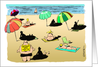 Humorous summer solstice / Litha wish cartoon card