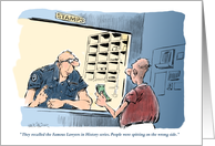 Humorous Mail Carrier retirement recognition cartoon card