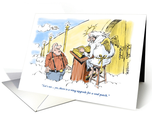 Funny all occasion blank beard-related cartoon card (1348504)