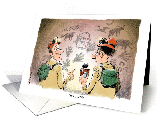 Humorous class reunion invitation cartoon card (1350578)