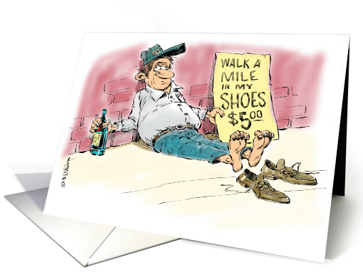Humorous gift money enclosed cartoon card (1351734)