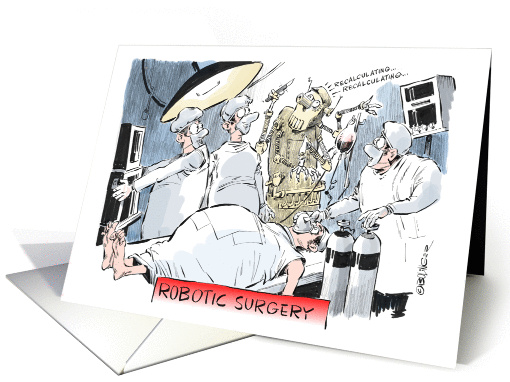 An amusing war wound injury get well wish cartoon card (1353812)