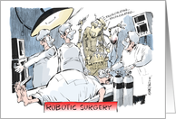 An amusing war wound injury get well wish cartoon card