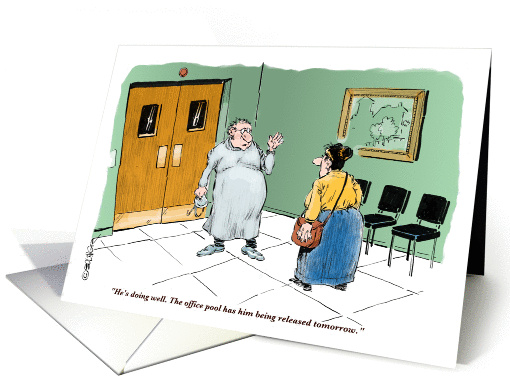 Amusing gender reassignment announcement cartoon card (1354988)