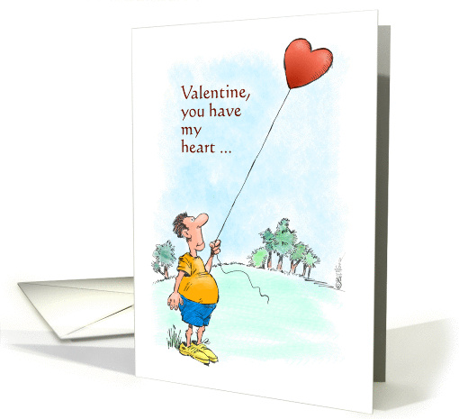 Amusing sexy Valentine message cartoon card (1362574)