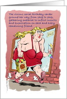 Amusing Serial Birthday Carder Cartoon card