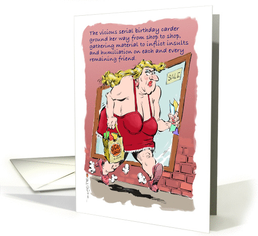 Amusing serial birthday carder cartoon card (1366010)