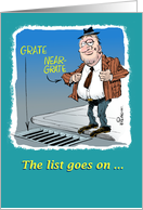 Amusing thinking of you dad from son cartoon card
