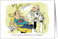 Amusing dental/dentistry retirement congrats cartoon card