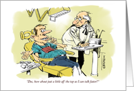 Amusing dental school acceptance congrats cartoon card