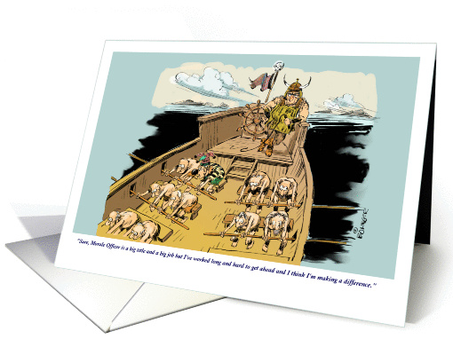 Amusing thank you to the volunteer cartoon card (1376058)