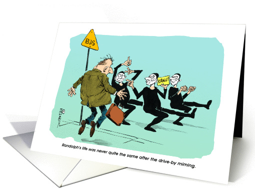 Amusing farewell to a whirlwind romance cartoon card (1378760)