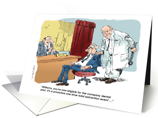Amusing Thanks for the Dental Internship Opportunity Cartoon card