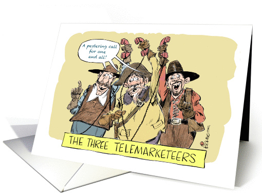 Amusing please call because I miss you distance cartoon card (1383648)