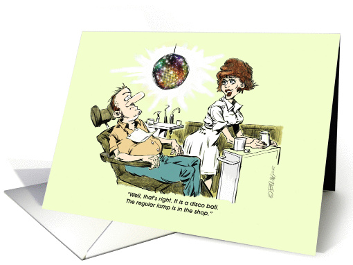 Funny invite to dental school graduate's party card (1395114)