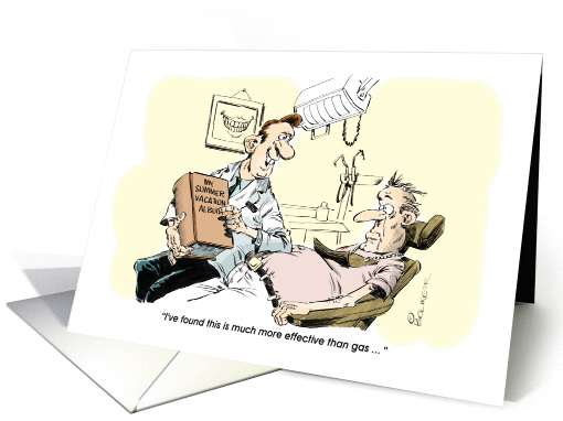 Funny invite to dental school graduate's party card (1395248)