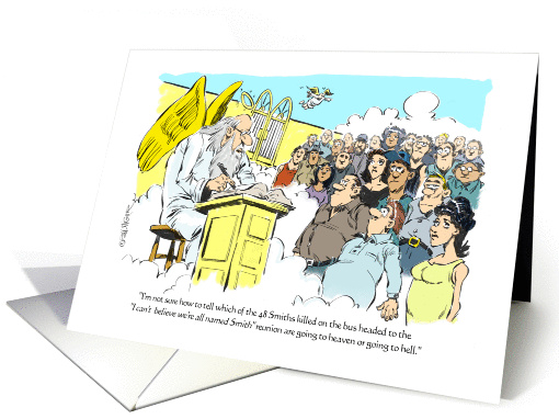 Funny invitation to a family reunion with a twist card (1395618)