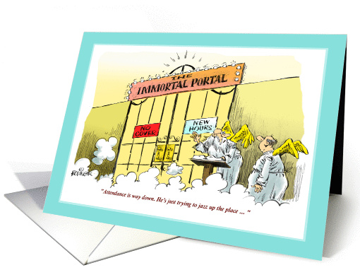 Funny congratulations on adult baptism cartoon card (1396984)