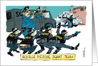 Funny congrats for Police Academy acceptance cartoon card