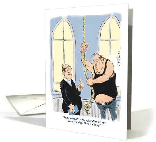 Funny Smile and Ring in a Happy Day cartoon card (1403386)