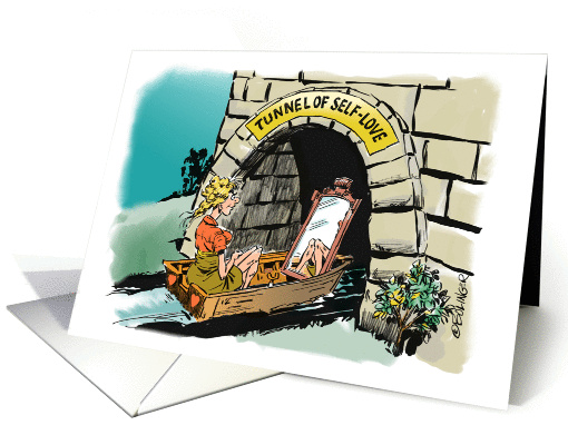 Amusing self-love encouragement through the dark spots card (1405980)