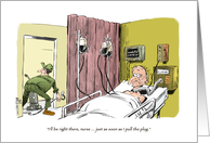Funny general get well in a hurry from group cartoon card