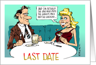 Funny didn’t work out apology to a date cartoon card