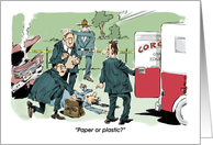 Funny blank all occasion auto accident aftermath cartoon card